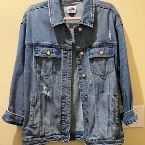 Oversized Jean Jacket Large
